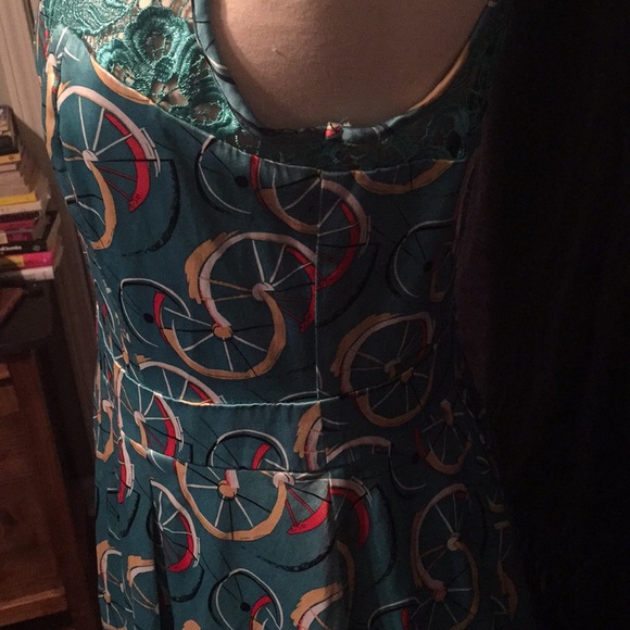 Tatyana Blue Bicycle Dress Size L - Picture 5 of 8